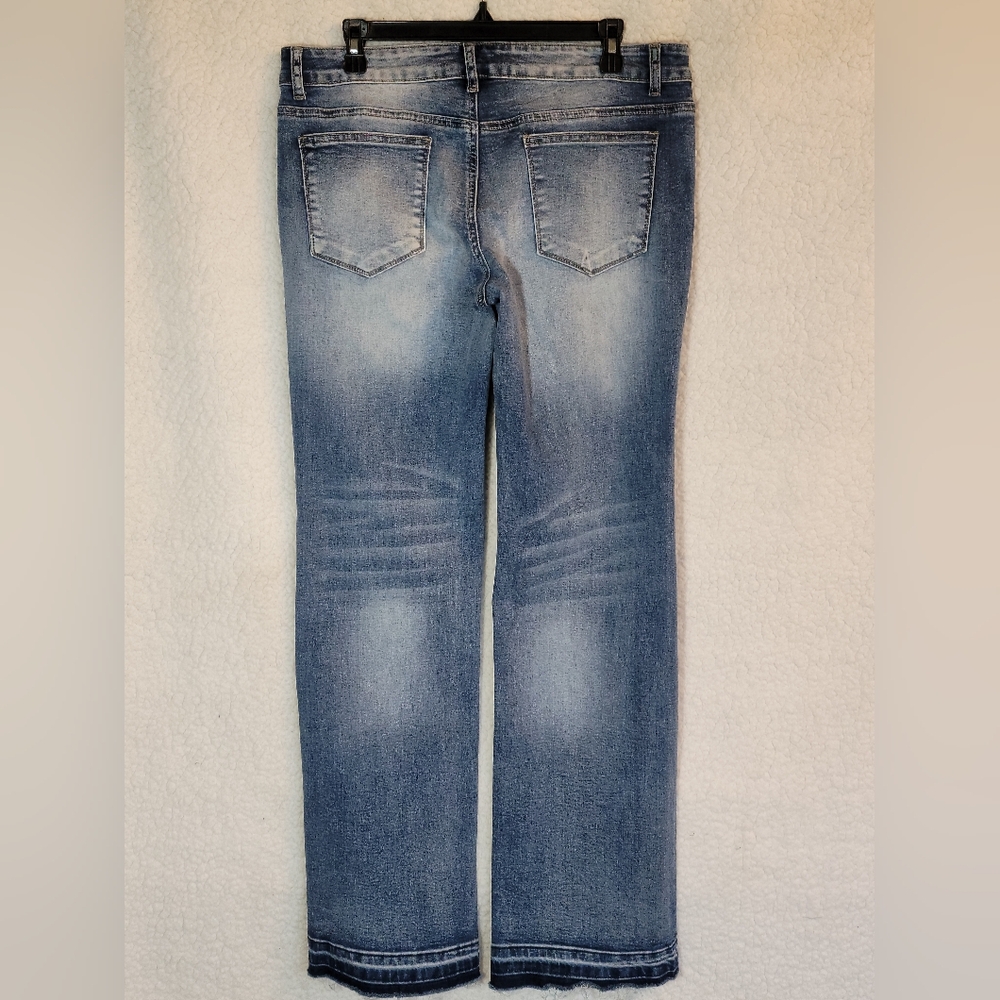 FLAMINGALS Size XL Wide Leg Jeans. W-17 R-8.5 I-32.5 Excellent Condition. - Picture 6 of 8